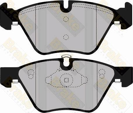 Brake Engineering PA1561 - Brake Pad Set, disc brake autospares.lv