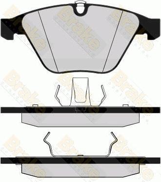 Brake Engineering PA1505 - Brake Pad Set, disc brake autospares.lv