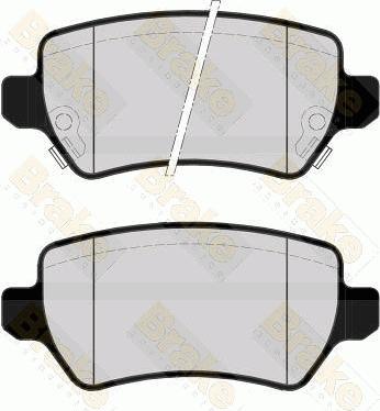 Brake Engineering PA1520 - Brake Pad Set, disc brake autospares.lv