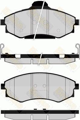 Brake Engineering PA1522 - Brake Pad Set, disc brake autospares.lv