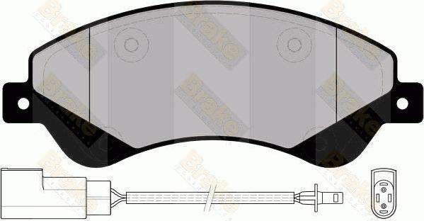 Brake Engineering PA1699 - Brake Pad Set, disc brake autospares.lv