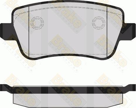 Brake Engineering PA1691 - Brake Pad Set, disc brake autospares.lv