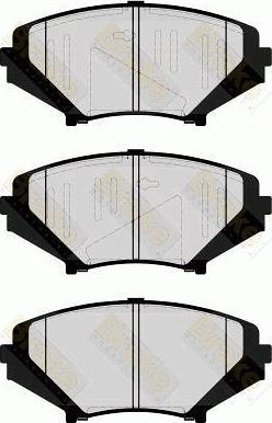 Brake Engineering PA1641 - Brake Pad Set, disc brake autospares.lv