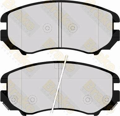 Brake Engineering PA1654 - Brake Pad Set, disc brake autospares.lv