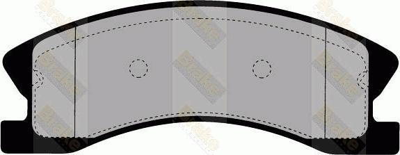 Brake Engineering PA1653 - Brake Pad Set, disc brake autospares.lv