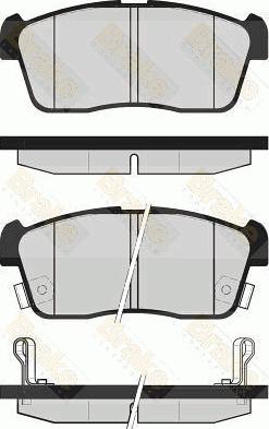 Brake Engineering PA1668 - Brake Pad Set, disc brake autospares.lv