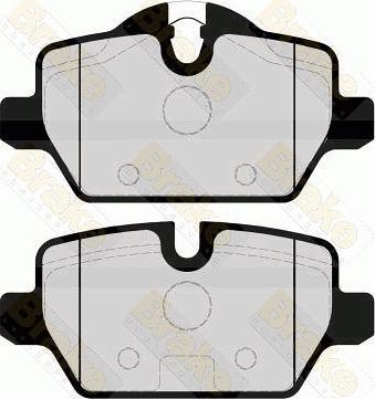 Brake Engineering PA1662 - Brake Pad Set, disc brake autospares.lv
