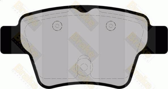 Brake Engineering PA1667 - Brake Pad Set, disc brake autospares.lv