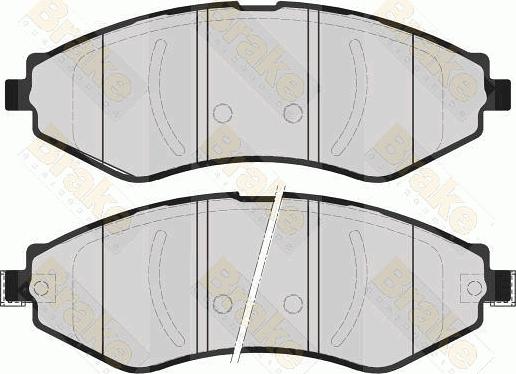 Brake Engineering PA1601 - Brake Pad Set, disc brake autospares.lv