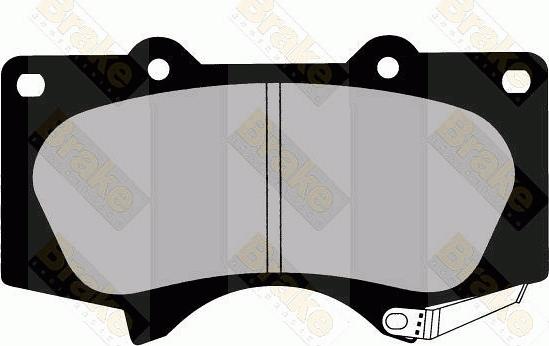 Brake Engineering PA1616 - Brake Pad Set, disc brake autospares.lv