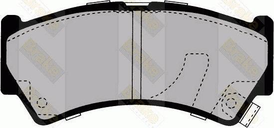 Brake Engineering PA1610 - Brake Pad Set, disc brake autospares.lv