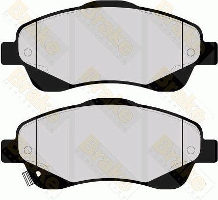 Brake Engineering PA1613 - Brake Pad Set, disc brake autospares.lv