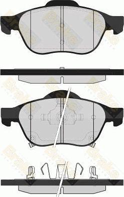 Brake Engineering PA1612 - Brake Pad Set, disc brake autospares.lv