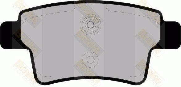 Brake Engineering PA1688 - Brake Pad Set, disc brake autospares.lv