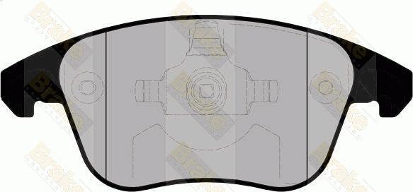 Brake Engineering PA1687 - Brake Pad Set, disc brake autospares.lv