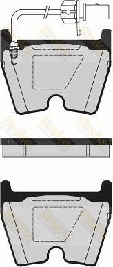 Brake Engineering PA1626 - Brake Pad Set, disc brake autospares.lv