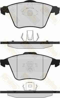 Brake Engineering PA1628 - Brake Pad Set, disc brake autospares.lv