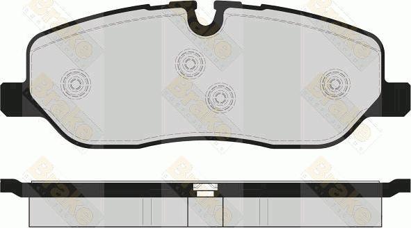 Brake Engineering PA1672 - Brake Pad Set, disc brake autospares.lv