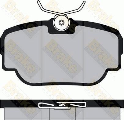 Brake Engineering PA1046 - Brake Pad Set, disc brake autospares.lv