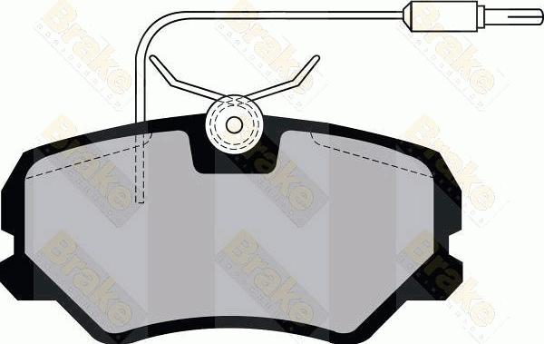 Brake Engineering PA1041 - Brake Pad Set, disc brake autospares.lv