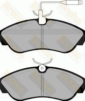 Brake Engineering PA1043 - Brake Pad Set, disc brake autospares.lv