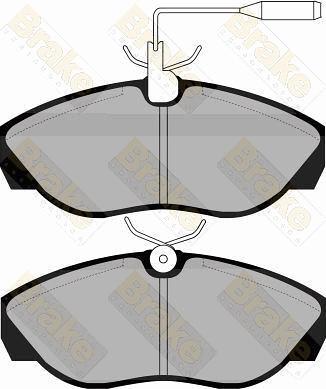 Brake Engineering PA1042 - Brake Pad Set, disc brake autospares.lv