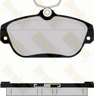 Brake Engineering PA1084 - Brake Pad Set, disc brake autospares.lv