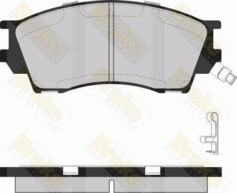 Brake Engineering PA1085 - Brake Pad Set, disc brake autospares.lv