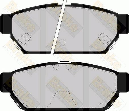 Brake Engineering PA1073 - Brake Pad Set, disc brake autospares.lv