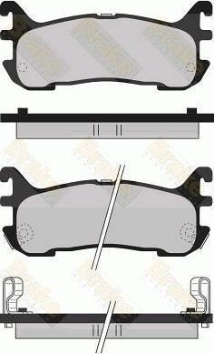 Brake Engineering PA1072 - Brake Pad Set, disc brake autospares.lv