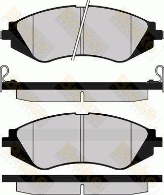 Brake Engineering PA1146 - Brake Pad Set, disc brake autospares.lv