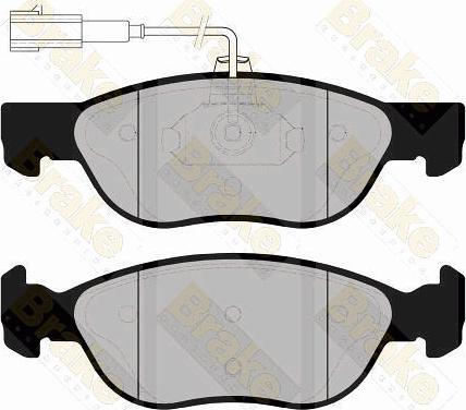 Brake Engineering PA1156 - Brake Pad Set, disc brake autospares.lv