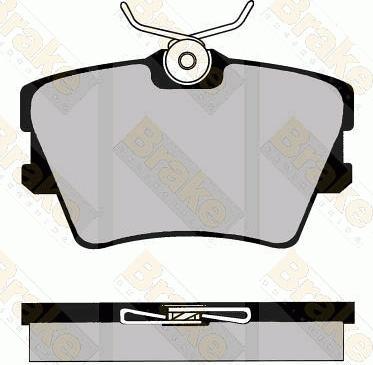 Brake Engineering PA1153 - Brake Pad Set, disc brake autospares.lv