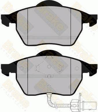 Brake Engineering PA1165 - Brake Pad Set, disc brake autospares.lv