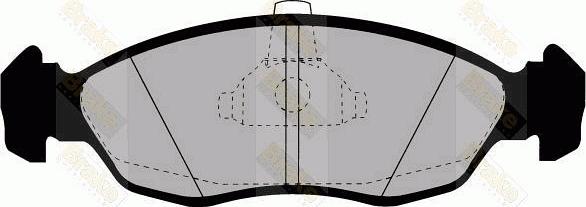 Brake Engineering PA1166 - Brake Pad Set, disc brake autospares.lv