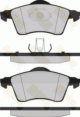 Brake Engineering PA1163 - Brake Pad Set, disc brake autospares.lv