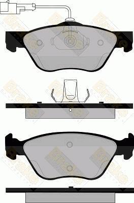 Brake Engineering PA1108 - Brake Pad Set, disc brake autospares.lv