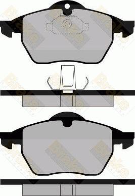 Brake Engineering PA1116 - Brake Pad Set, disc brake autospares.lv