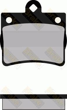 Brake Engineering PA1184 - Brake Pad Set, disc brake autospares.lv