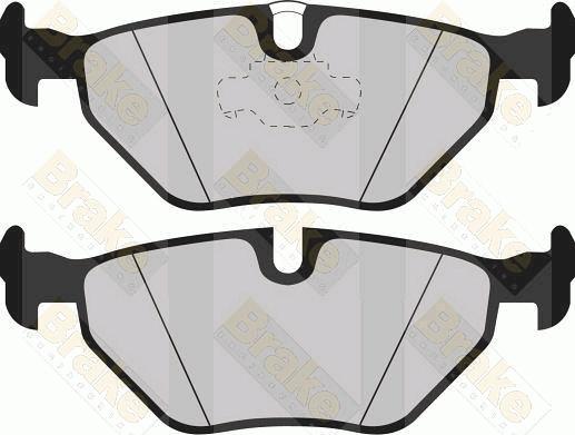 Brake Engineering PA1180 - Brake Pad Set, disc brake autospares.lv