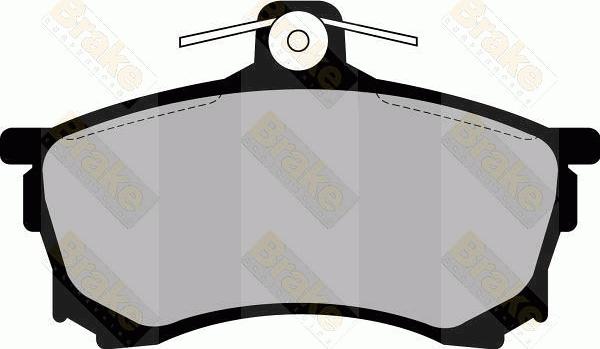 Brake Engineering PA1131 - Brake Pad Set, disc brake autospares.lv