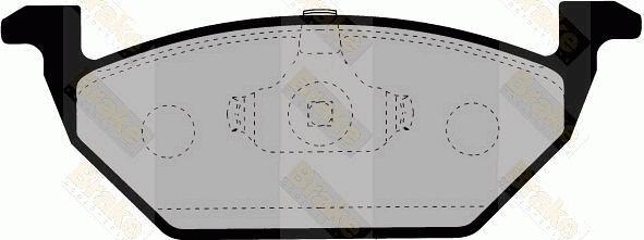 Brake Engineering PA1133 - Brake Pad Set, disc brake autospares.lv