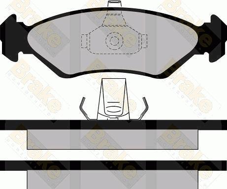 Brake Engineering PA1127 - Brake Pad Set, disc brake autospares.lv