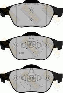 FTE 9002064 - Brake Pad Set, disc brake autospares.lv