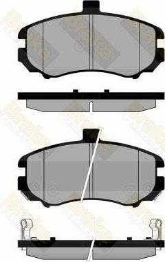 Brake Engineering PA1849 - Brake Pad Set, disc brake autospares.lv