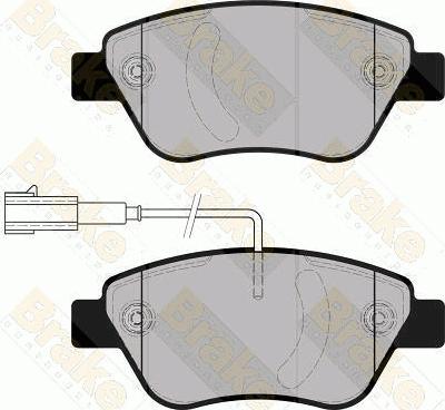 Brake Engineering PA1861 - Brake Pad Set, disc brake autospares.lv