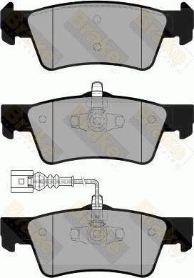 Brake Engineering PA1863 - Brake Pad Set, disc brake autospares.lv