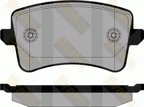 Brake Engineering PA1809 - Brake Pad Set, disc brake autospares.lv