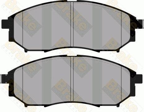 Brake Engineering PA1804 - Brake Pad Set, disc brake autospares.lv