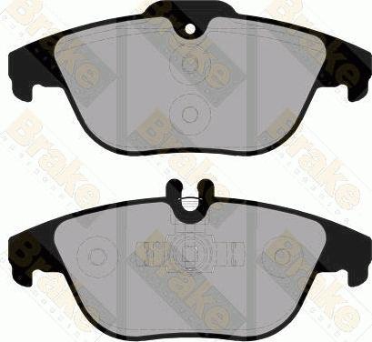 Brake Engineering PA1805 - Brake Pad Set, disc brake autospares.lv